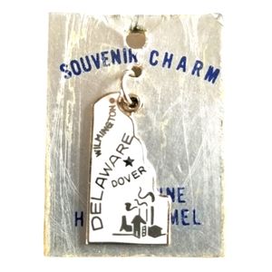 Vintage Delaware Cloisoinne Souvenir Charm